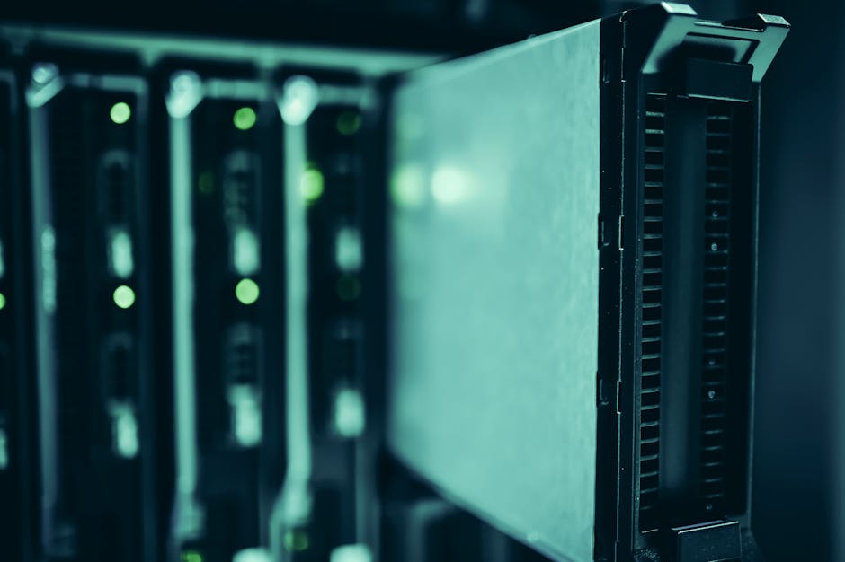 Data center server racks with active cloud computing equipment
