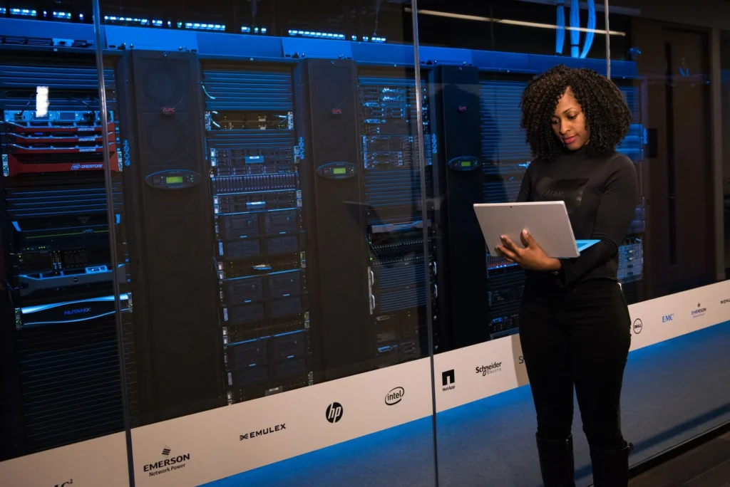 A candidate reviewing Azure security study materials on a laptop while preparing for the SC-500 certification exam